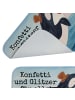 Mr. & Mrs. Panda Badteppich Orca Zylinder Design mit Spruch in Weiß