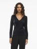 Vila Langarmshirt VIElainas in anthrazit silber - 0001