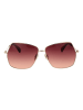 Max Mara Frauen Sonnenbrille Quadratisch Gold