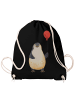 Mr. & Mrs. Panda Sportbeutel Pinguin Luftballon ohne Spruch in Schwarz