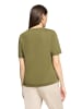 CARTOON Baumwollshirt mit Rundhalsausschnitt in Patch Khaki/Khaki