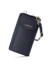Lazarotti Bologna Leather Zip-Around Geldbörse Handytasche Leder 19 cm navy-2