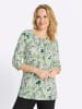 Sieh an! Longshirt in eucalyptus-ecru-bedruckt