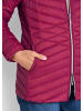 GOLDNER Kurzgröße:  Steppjacke Herbstjacke mit Daunen, Stehkragen in bordeaux
