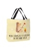 Mr. & Mrs. Panda Reisetasche Igel Grillen mit Spruch in Gelb Pastell