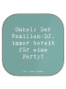 Mr. & Mrs. Panda Getränkeuntersetzer Spruch Onkel Familien-DJ mi... in Meeresbrise