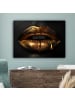 MuchoWow Leinwand bilder Goldene Lippen (BxH)
