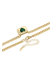 faina Women Necklace in Gold Green