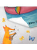 Mr. & Mrs. Panda Gästehandtuch Einhorn Blümchentail Design ohne Spruch in Weiß