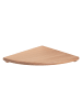 relaxdays Eckregal in Natur - (B)18 x (H)3 x (T)18 cm