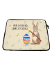 Mr. & Mrs. Panda Laptoptasche Hase Eier Malen mit Spruch in Blumig
