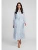 Usha Women Dress in blue offwhite