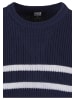 Urban Classics Crew Neck Jumpers in navy/white