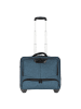 Dermata 2 Rollen Businesstrolley 41 cm Laptopfach in blau