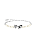 Thomas Sabo Schleifen-Armband Mit Perlen Lovely Romance in silber, schwarz, weiß