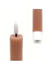 relaxdays 6 x LED Stabkerzen in Altrosa