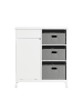 SoBuy Waschschrank in Reinweiß - (W) 38 x (H) 91 x (L) 80 cm