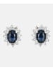 Diamant L'éternel Ohrringe aus 375 Weißgold mit Diamant mit Saphir