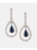 Diamant L'éternel Ohrhänger aus 750 Weißgold mit Diamant mit Saphir