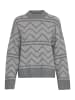 b. young Strickpullover BYOMEA Loose fit in Mid grey Melange Mix