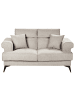 Beliani 2-Sitzer Sofa SKIVE in Beige - (W) 160 x (H) 88 x (L) 85 cm