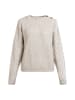DreiMaster Damen Strick Pullover in Beige Melange