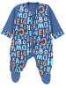 TupTam Baby Jungen Schlafstrampler mit Fuß 3er Pack in blau Modell 1