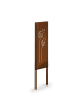 relaxdays Edelrost-Gartendeko "Pusteblume" in Braun - 85 x 28 cm
