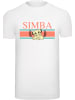 F4NT4STIC T-Shirt Disney König der Löwen Simba Stripes in weiß