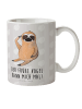 Mr. & Mrs. Panda Haferl Faultier Vogel mit Spruch in Grau Pastell