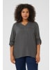 KAFFE curve Langarm-Bluse KCsida Regular fit in Black Oyster