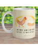 Mr. & Mrs. Panda Trinkbecher Huhn Stolz mit Spruch in Vintage