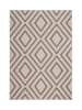 Kayoom Kurzflor Teppich Lina 525 in taupe - rechteckig