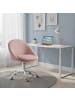 SONGMICS Bürostuhl Lenna in Rosa - (B)60 x (H)(80-90) x (T)60 cm