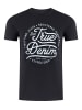 Mustang T-Shirt Basic Print Tee in Schwarz