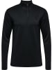 Hummel Trainingsjacke "Hmlactive Pl Half Zip" in Schwarz