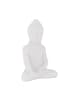 relaxdays Buddha-Figur in Weiß - (H)17 cm