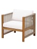 home24 Loungesessel Bayton 2er-Set in Akazie / Creme