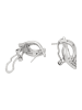 faina Women Huggie Earrings in Silver