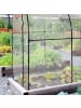 relaxdays Tomatengewächshaus in Transparent/ Schwarz - (B)200 x (H)215 x (T)100 cm