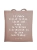 Mr. & Mrs. Panda Tragetasche Spruch 23. Geburtstag mit Spruch in Braun Pastell