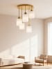 home24 Pendelleuchte Polley in Gold