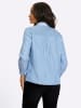 Heine Bluse in himmelblau-ecru-gestreift