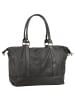 Samantha Look Reisetasche echt Leder in grau