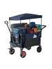 relaxdays Bollerwagen in Blau - (B)54 x (H)131 x (T)97 cm