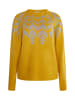 Usha Damen Strick Pullover in Curry Mehrfarbig