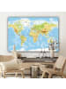 MuchoWow Leinwand bilder Detailreiche Weltkarte (BxH)