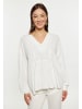 Usha Bluse in Wollweiss