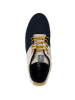 Baabuk Sneaker Hi Sky Wooler in navy cream gold