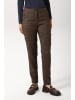 Aniston CASUAL Stoffhose in hellbraun-marine-dunkelrot-beige